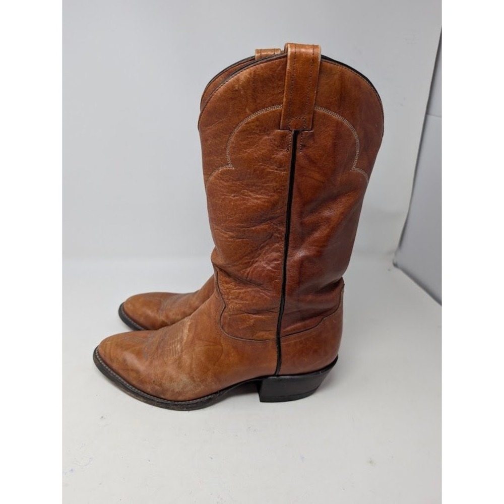 Tony Lama Vintage 5084 Brown Leather Cowboy Western Boots Men's sz‎ 9D